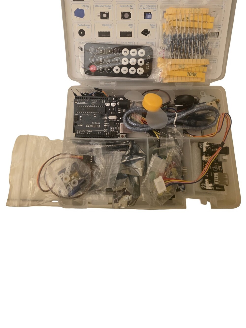 ELEGOO UNO R3 Super Starter Kit Arduino Electronics Project Kit Open Box - Picture 3 of 5